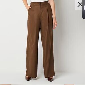 Size 10 Brown Worthington Regular Fit Trouser